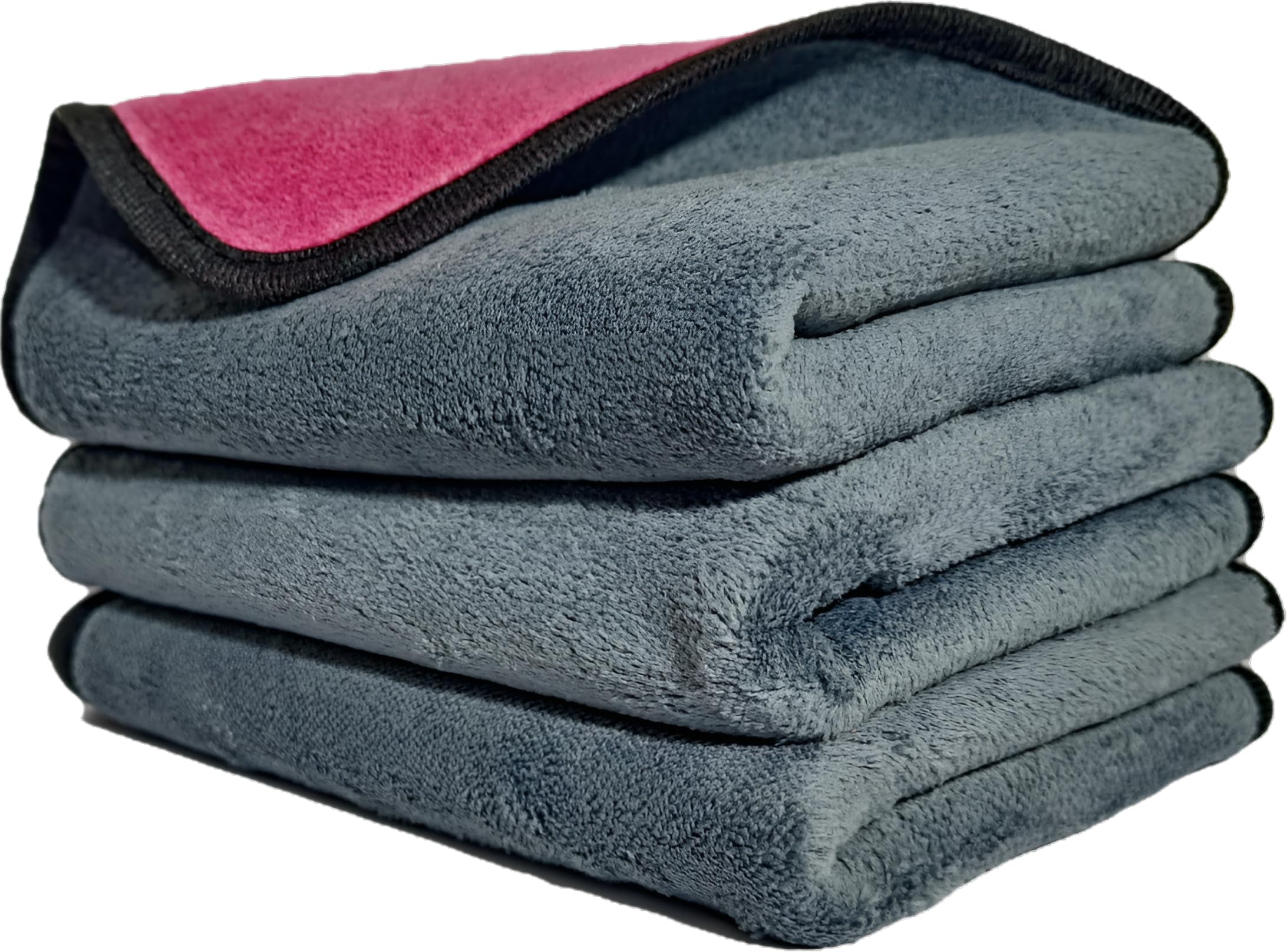 MAXWELL Microfiber Cloth - 3 pcs - 30x40 cms - 500GSM Silk Branded Edges! Extra Thick Microfiber Cleaning Cloth for Car Bike Cleaning Polishing Washing & Detailing.-image-10