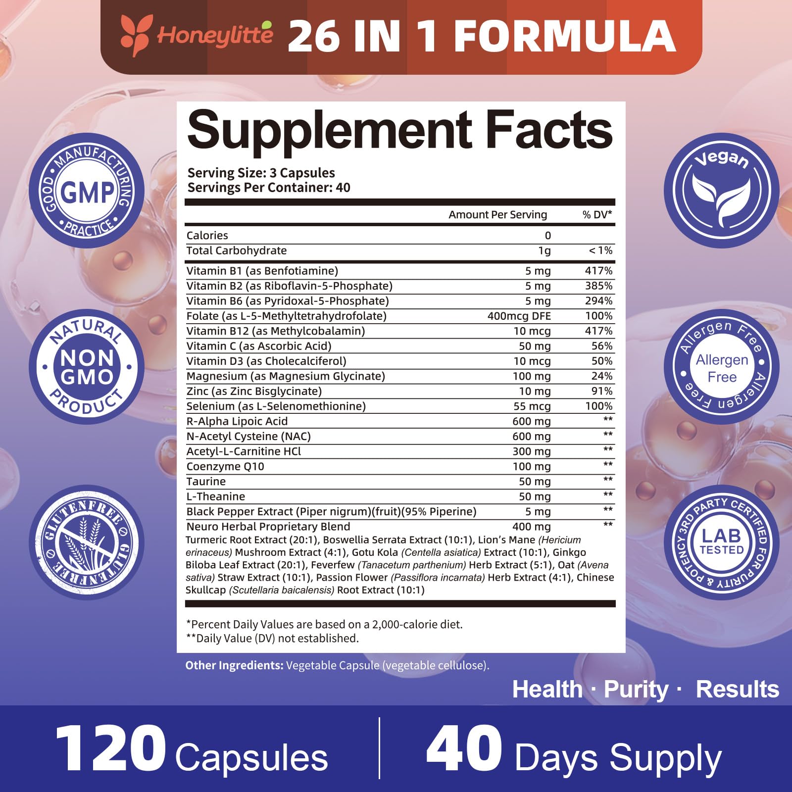 Alpha Lipoic Acid 600mg, Neuropathy Supplements for Nerve Health — Amazon image 7
