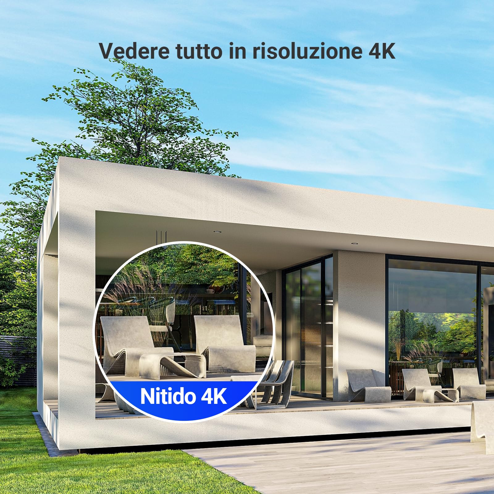 EZVIZ 4K PoE Kit Telecamera da Esterno, 4K NVR 4CH 16TB + 4x 8MP Telecamera, Rilevamento di Uomo/Veicolo, Visione Notturna a Colori, Impermeabile IP67, Registrazione 24/7
