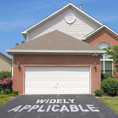 Miniatura 8 de Sello de puerta de garaje tira de sellado superior y lateral de 34 pies con adhesivo blanco con parte trasera de goma resistente a la intemperie,