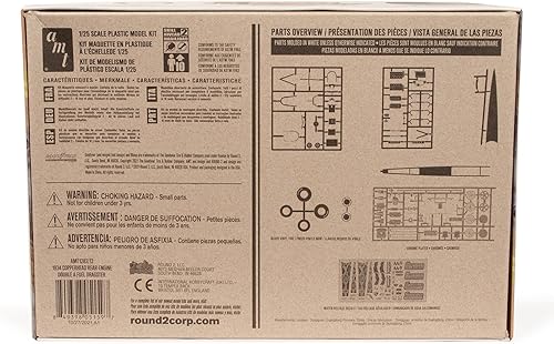 Miniatura 4 de AMT Skill 2 Kit de modelo 1934 Copperhead Motor trasero Doble A combustible Dragster Modelo a escala 125