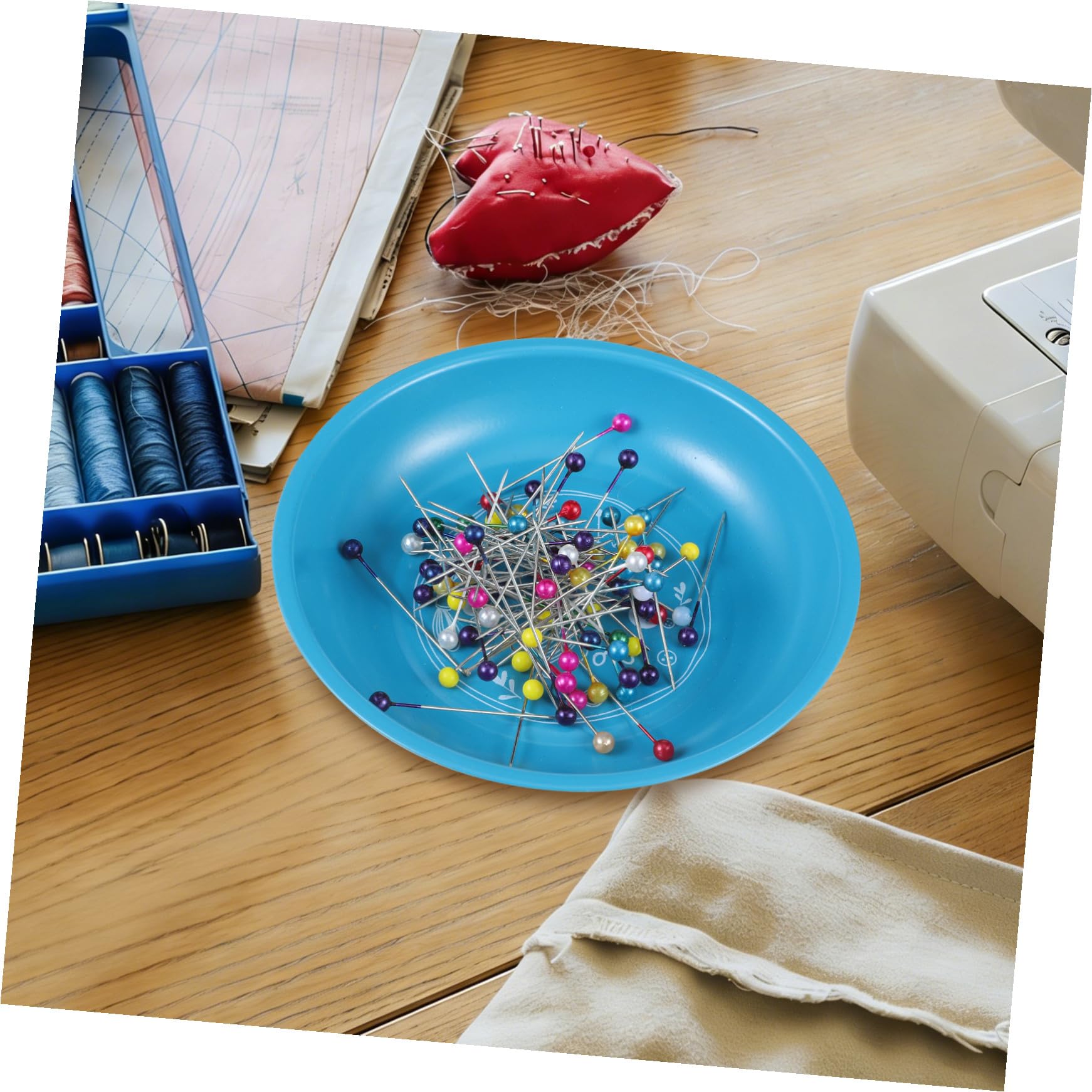 Toyvian 2piezas Plato Magnético Portaagujas De Coser Organizador De Alfileres Portaagujas Alfiletero Cuenco Magnético