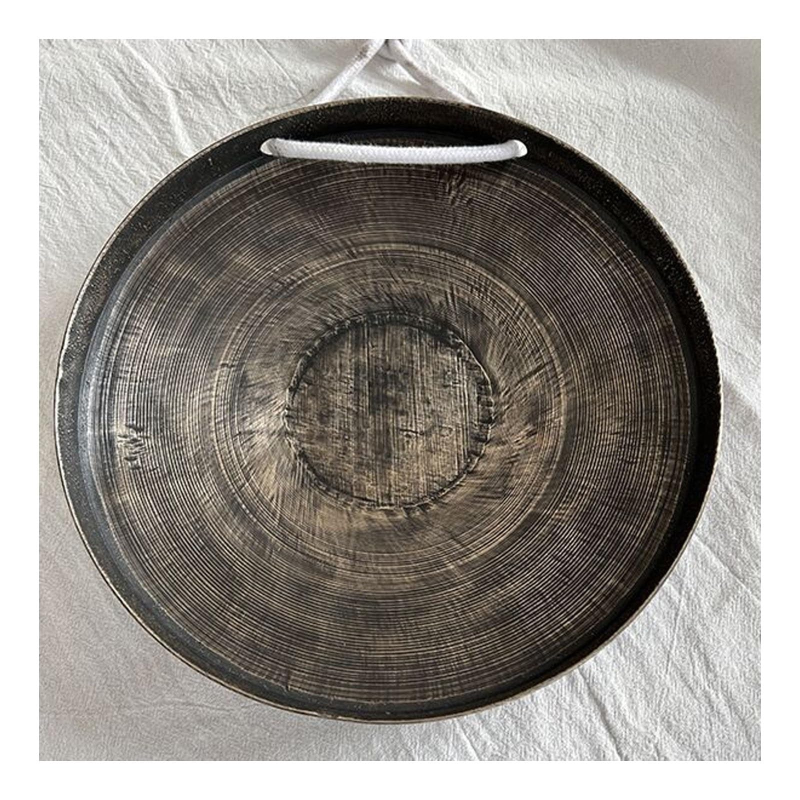 Gong con batidor de madera, instrumento de percusión tradicional chino para decoración de jardín y exterior