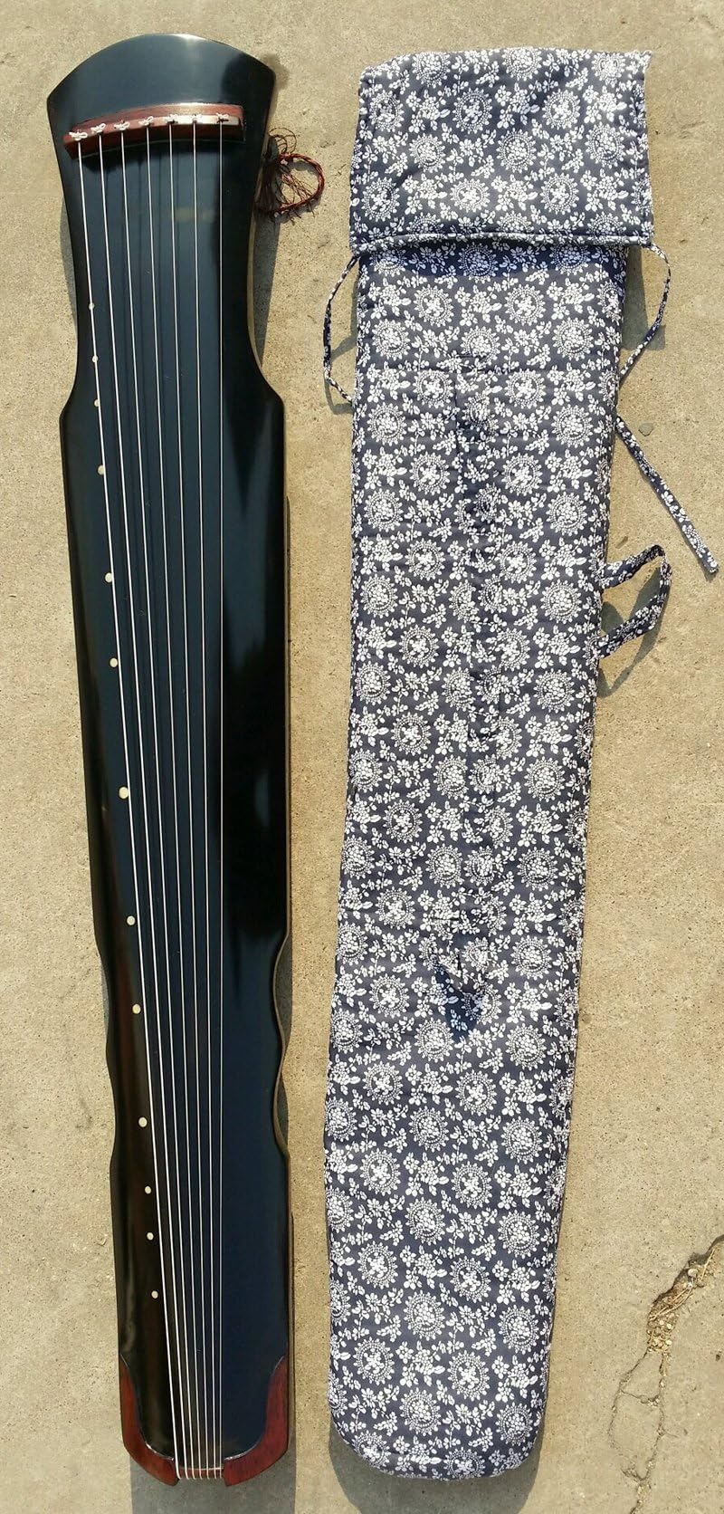 Professional Chinese 7 String Instrument Aged Paulownia Wood Guqin Zither Gu Qin