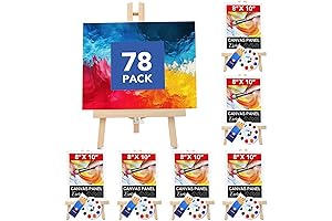 ESRICH 78 PCS Professional Easel Painting Set