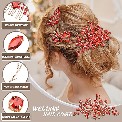 Miniatura 8 de Accesorios para el cabello de boda, accesorios de pelo de novia para pieza de pelo de boda, pieza de pelo de boda para novias, tocado nupcial,