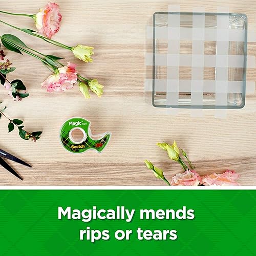 Miniatura 3 de Scotch Cinta mágica, 1 rollo, numerosas aplicaciones, invisible, diseñada para reparación, 12 x 2592 pulgadas, en caja (810)