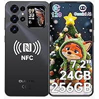 OUKITEL C68 PLUS Smartphone Android - 7.2"HD+ Schermo Grande 120Hz & 1.81" Schermo Posteriore