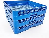 Vista 3 de Estante de cubiertos para lavavajillas comercial Combinación de tamaño completo Polipropileno (azul)