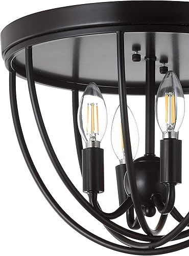 Miniatura 5 de JONATHAN Y JYL9513A Peter - Lámpara LED de metal de 13.75 pulgadas, montaje empotrado industrial, rústico regulable, luz cálida acogedora de 2700 K,