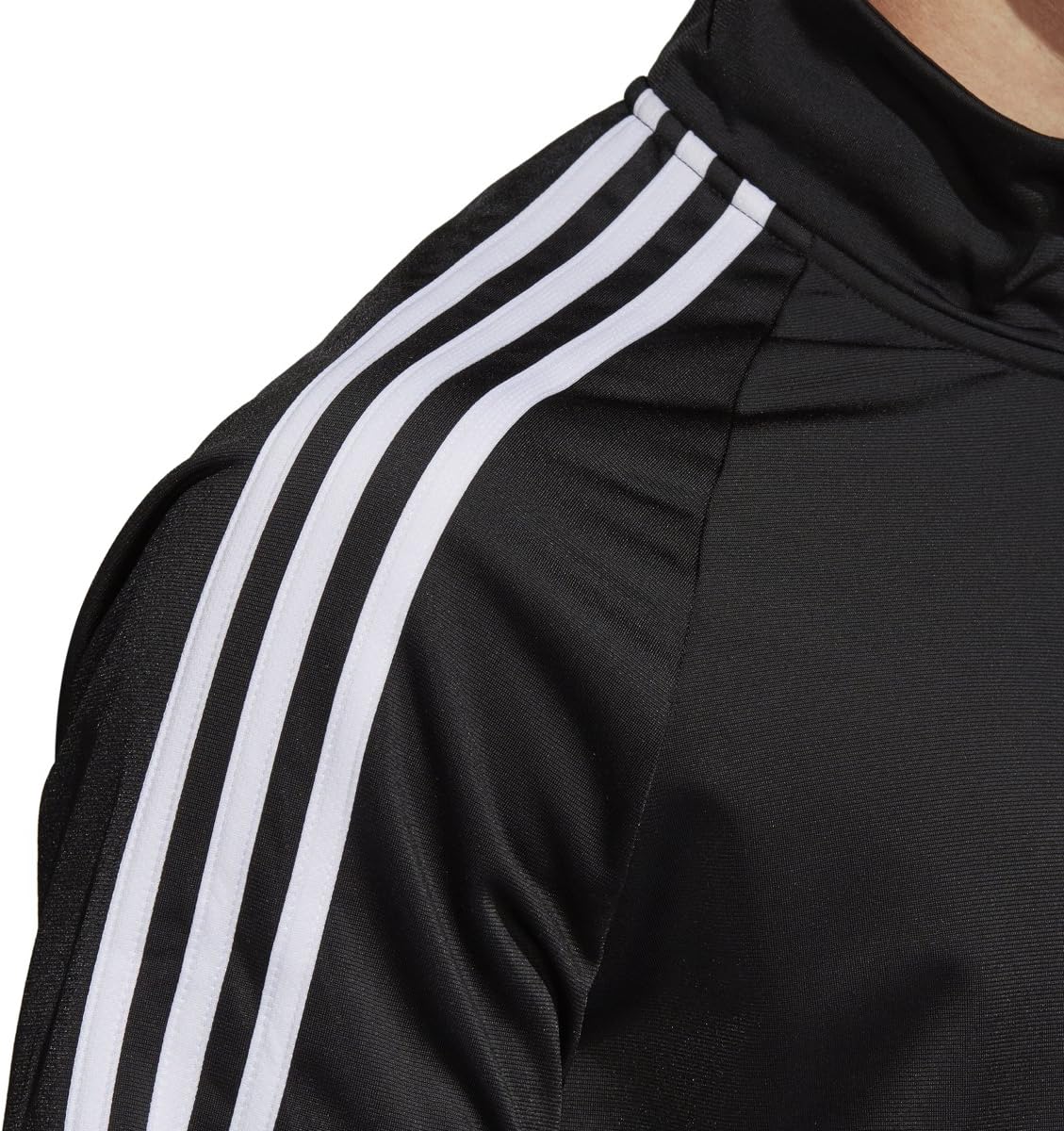 adidas Men's Athletics Essentials 3 Stripes Tricot Track Jacket X-Large Core Black/White