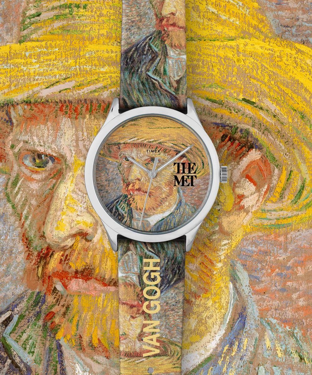 Timex Analogowy zegarek ze skórzanym paskiem The MET