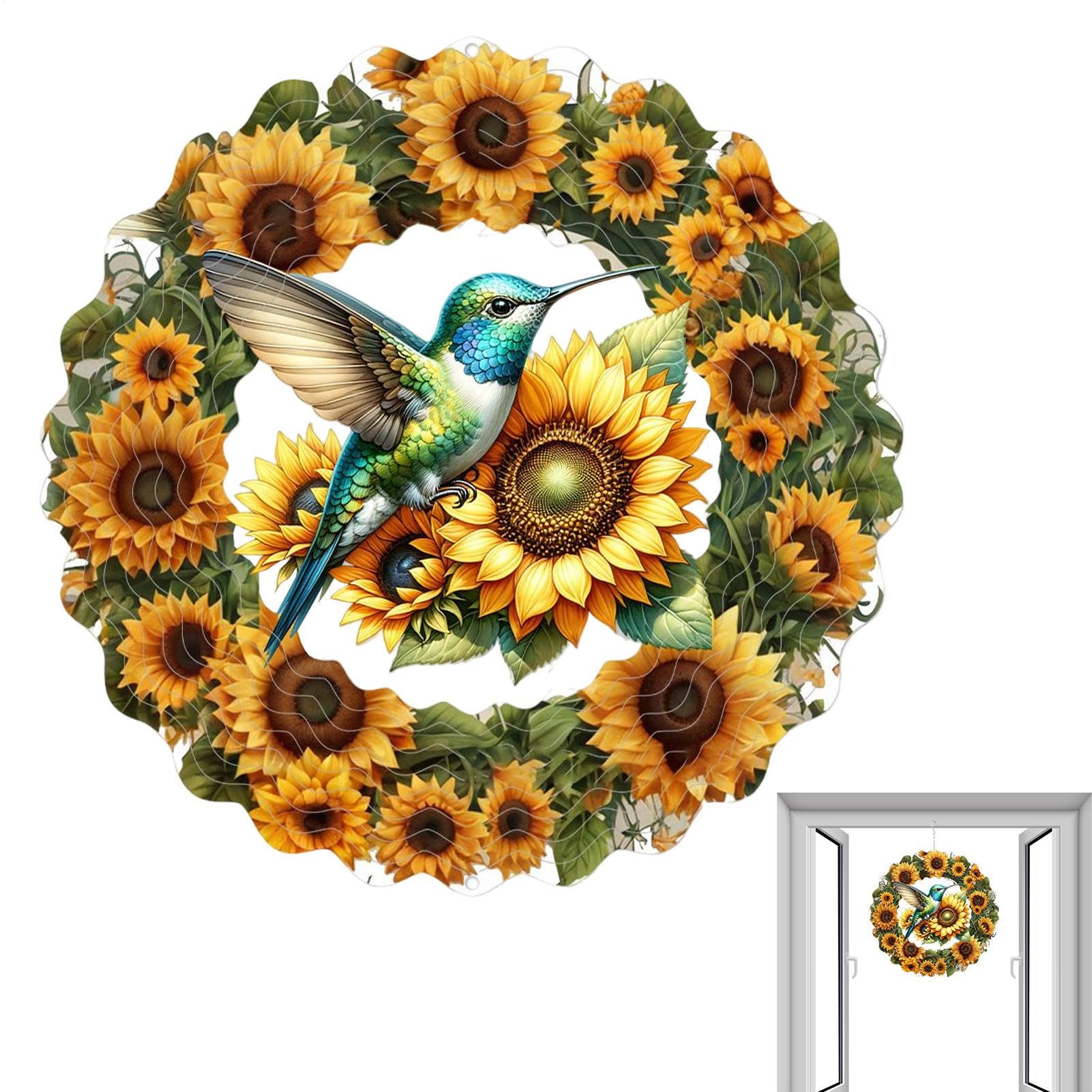 Wind Spinner Hangable Ornament Art Sculptures Moving Rotating Suspended