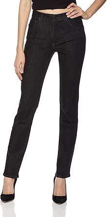 HALE Women's Sylvie Iconic Straight-Leg Jean 25 Hazel Black at Amazon