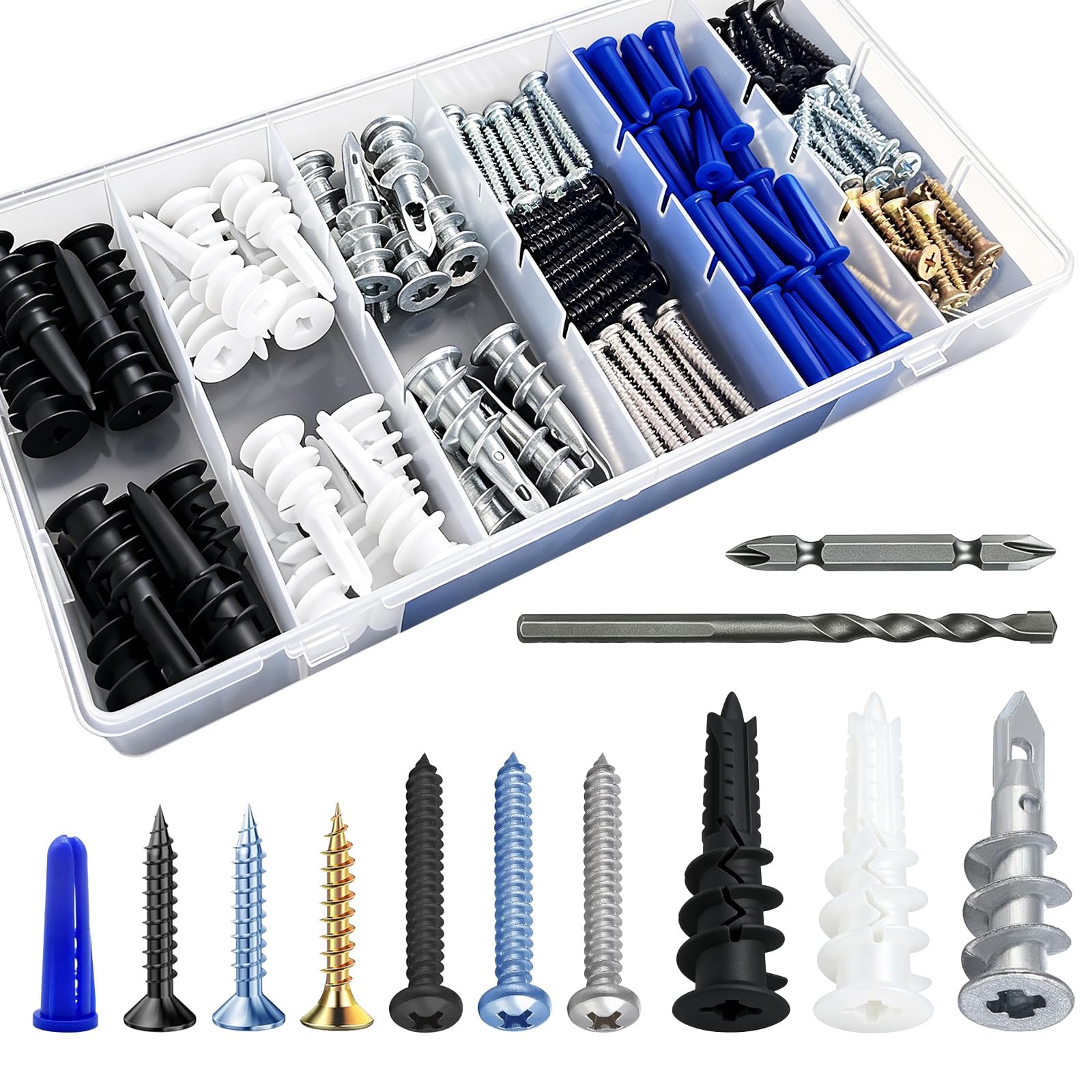 Drywall Anchor Kit - 270 Pieces -5 Drywall Anchor Kit - 270 Pieces -5