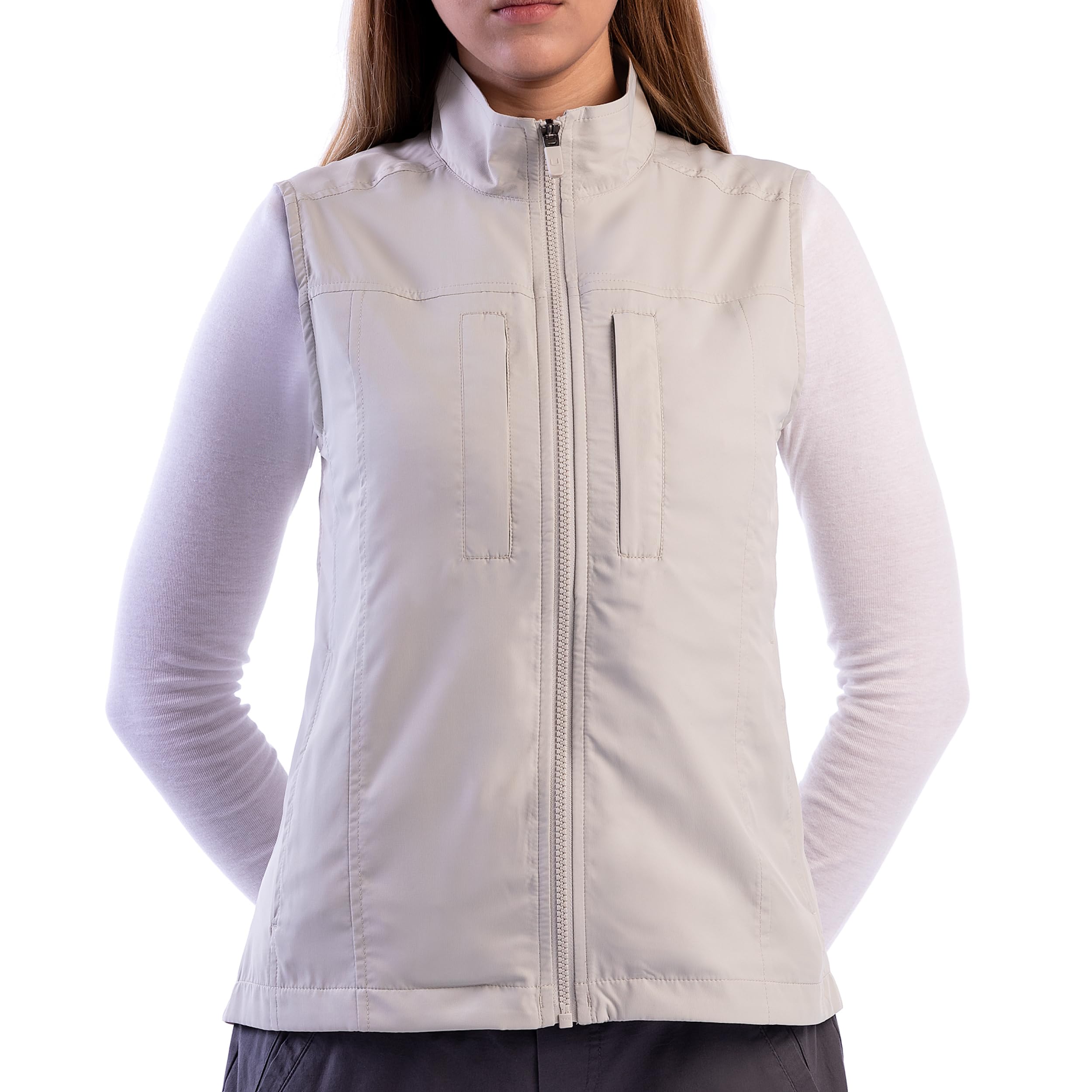SCOTTeVEST Featherweight Vest for Women - 16 Hidden Pockets - Lightweight Water Repellent for Travel & More