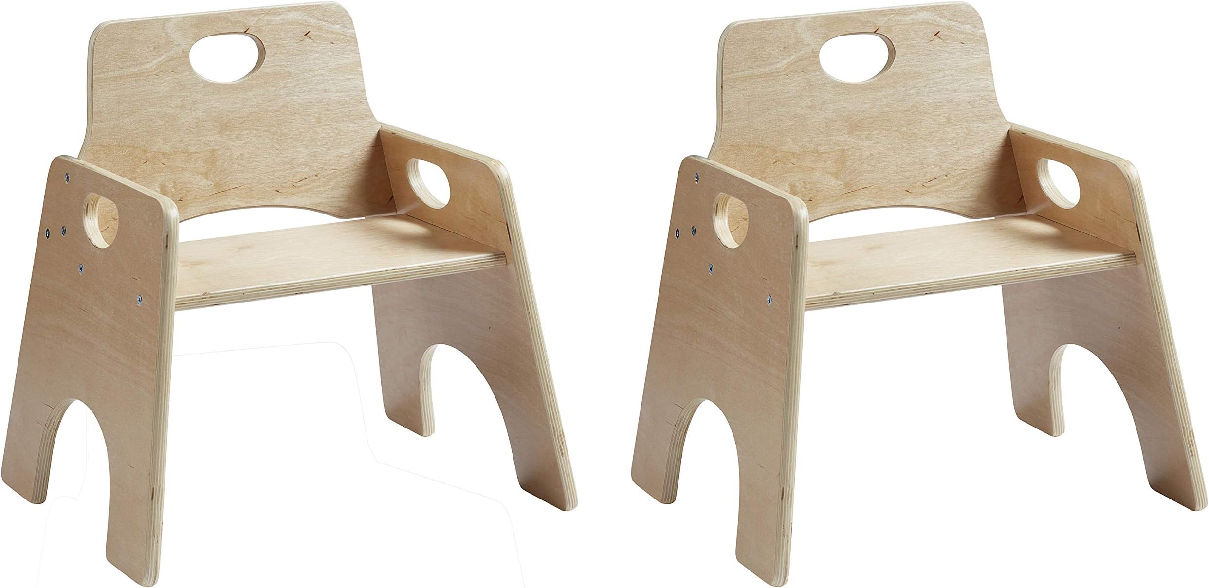 ECR4Kids Chair, 10", Natural