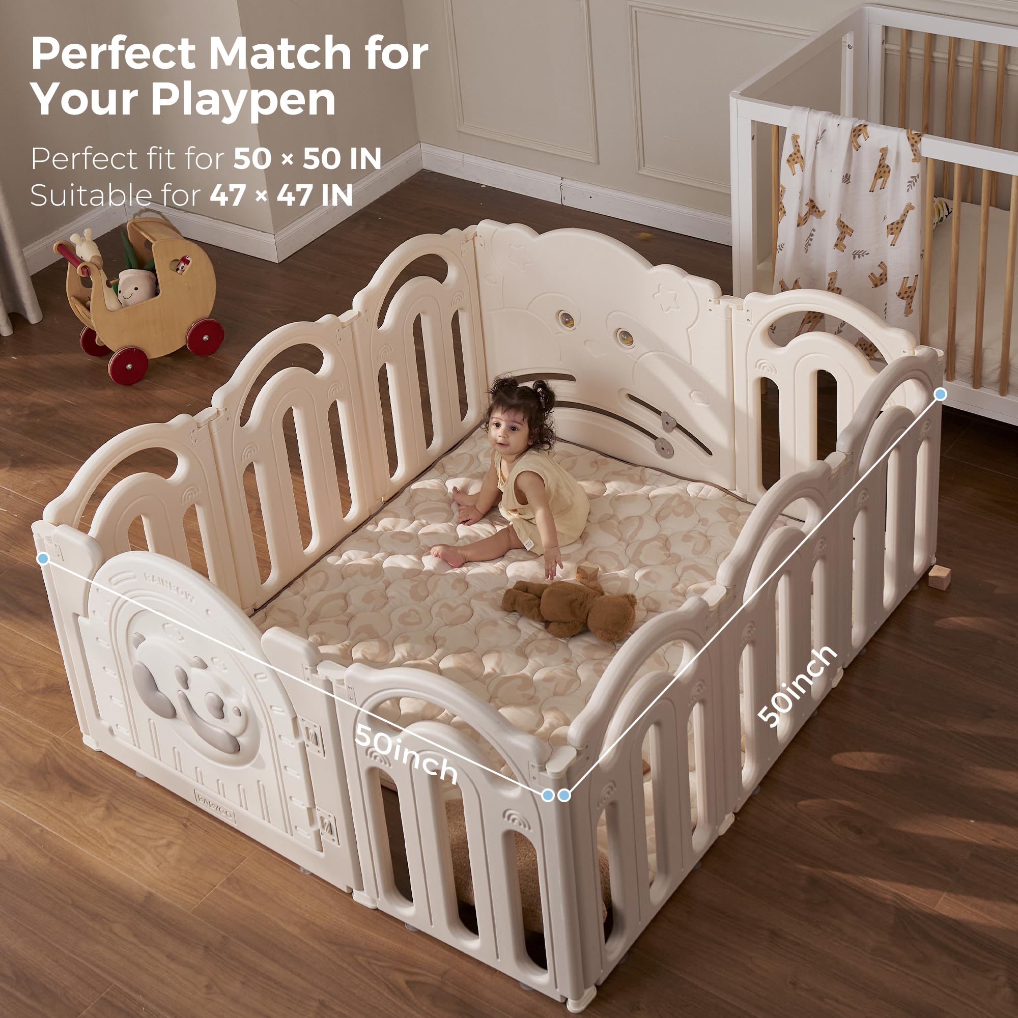 Amazon.com : Momcozy Baby Play Mat for Floor, 50
