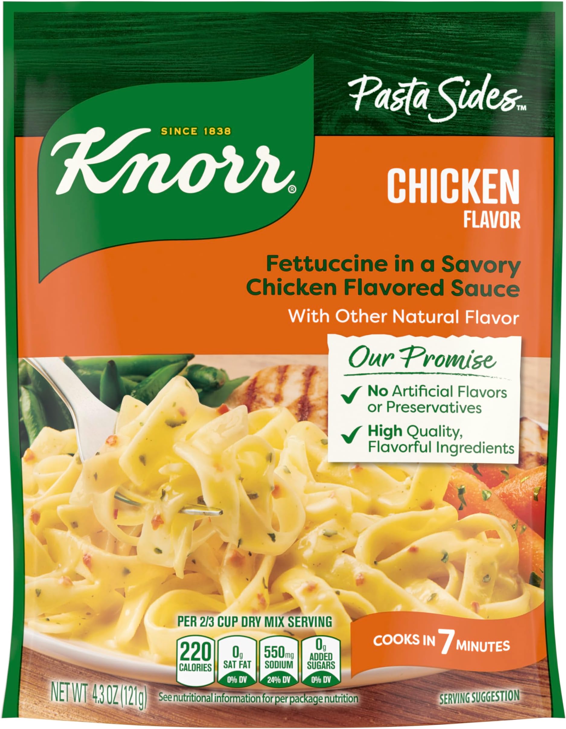 Pasta Sides Chicken Fettuccine For Delicious Quick Pasta Side Dishes 4.3 oz
