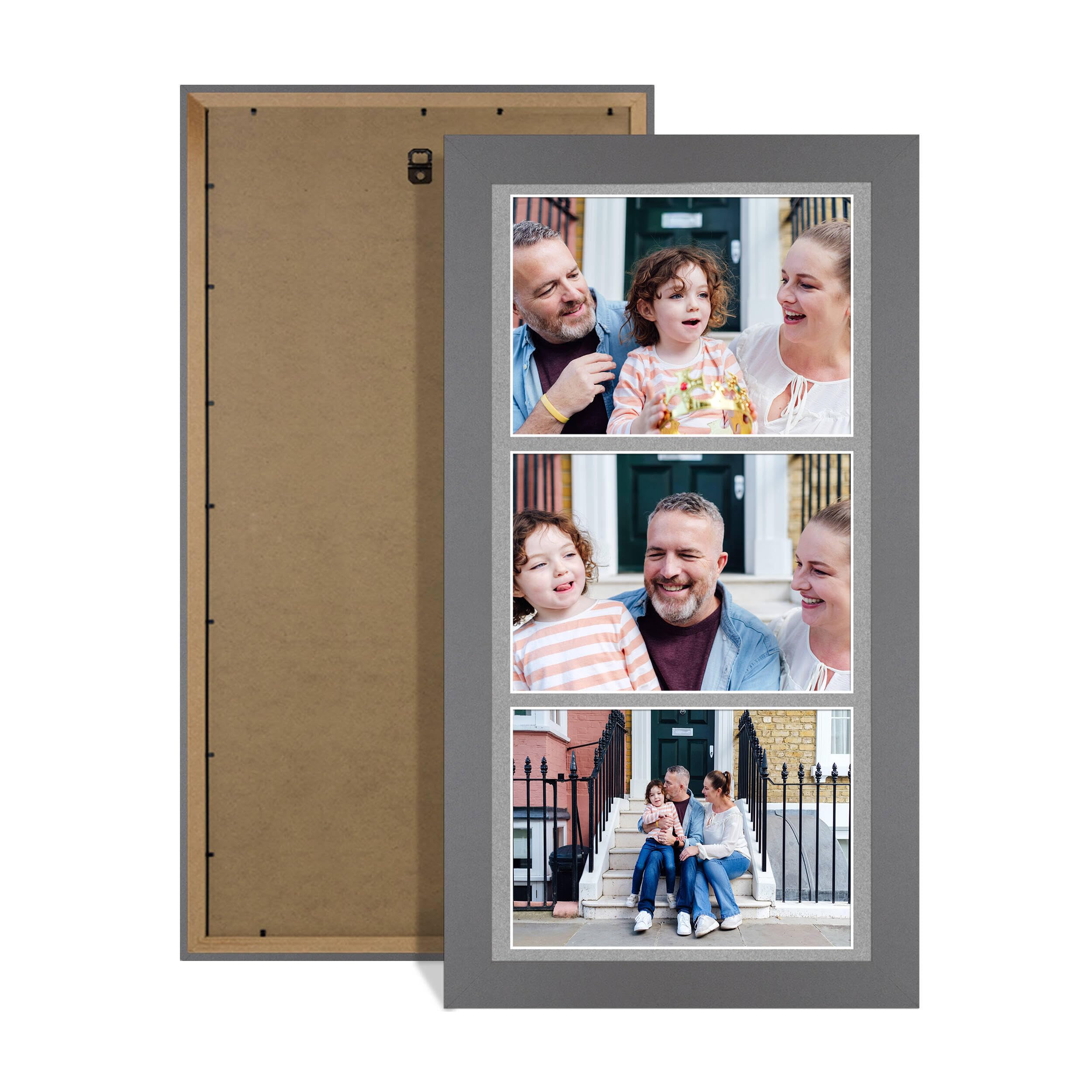 Alison Kingsgate Dark Grey 16x8 Photo frame for multiple pictures — image 1