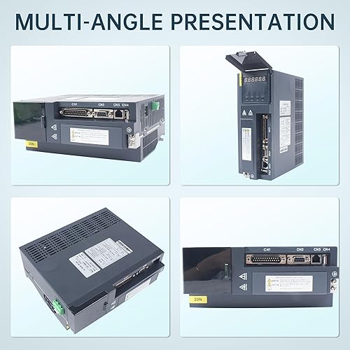 Miniatura 5 de CNCTOPBAOS Kit de controlador de servomotor de 1.5KW, Kit de controlador servo de CA, con freno con cable codificador, 220V 1500W 2500rpm 5.73N.m