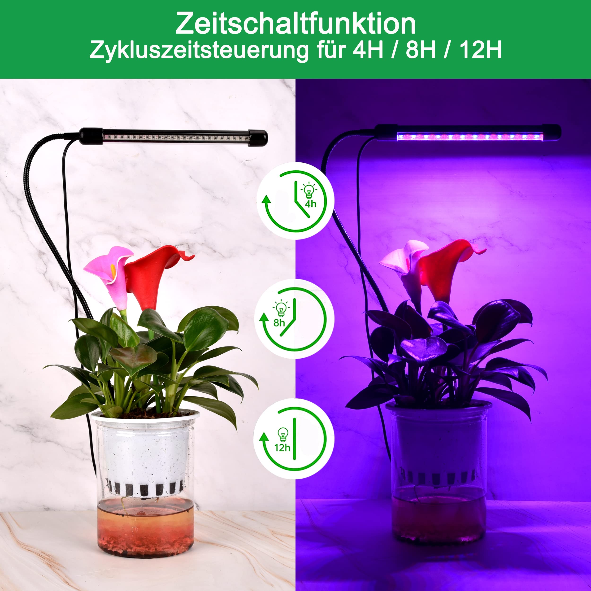 Lampada Per Piante Da 100 W, Lampada Per Piante A Spettro Completo Da 150 Led Lampadina Per Crescita Delle Piante E27 Per Piante Da Interno Germi 98262097