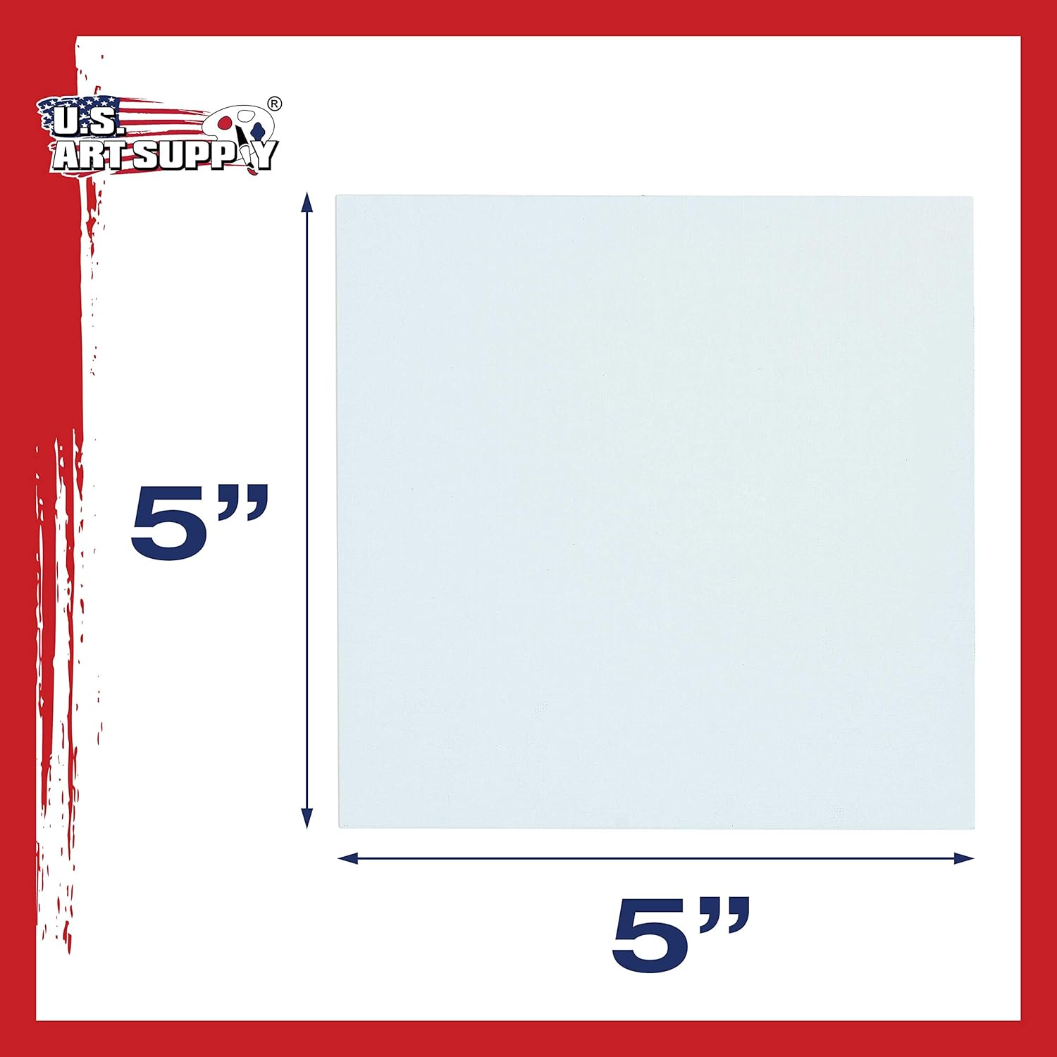 US Art Supply 5 X 5 inch Professional Artist Quality Acid Free Canvas Panel Boards for Painting 12-Pack (1 Full Case of 12 Single Canvas Board Panels) - Image 3