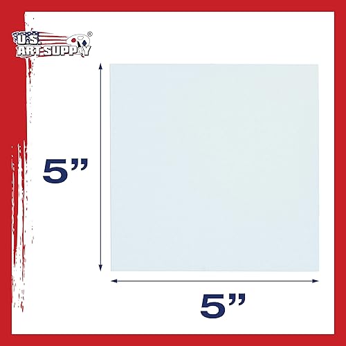 Miniatura 3 de US Art Supply - Tableros de lona de 4.0 x 4.0 pulgadas, libre de ácidos, 12 unidades (1 caja completa de 12 paneles de lona individuales)