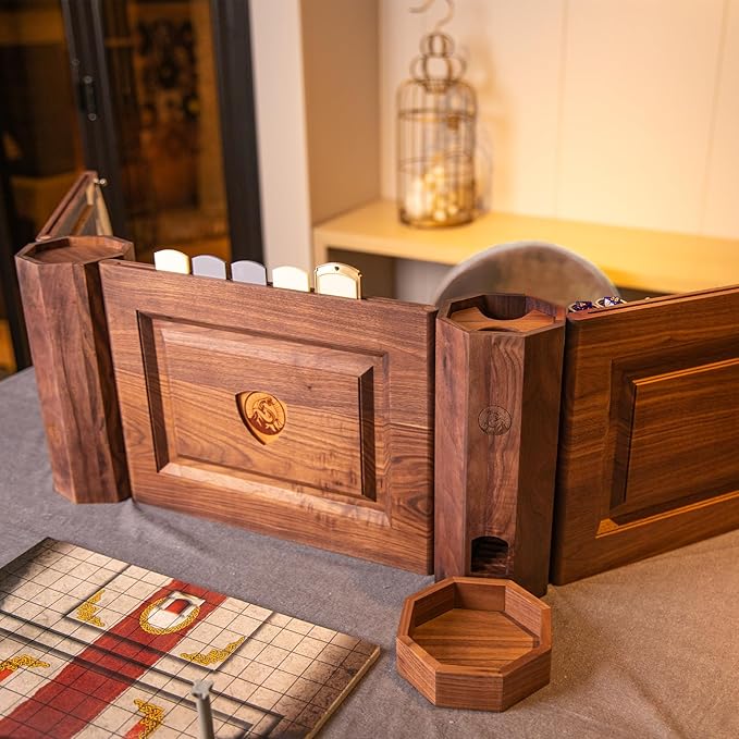 Meokkaebi Wooden DM ScreenBlack Walnut DND 5e Game Master