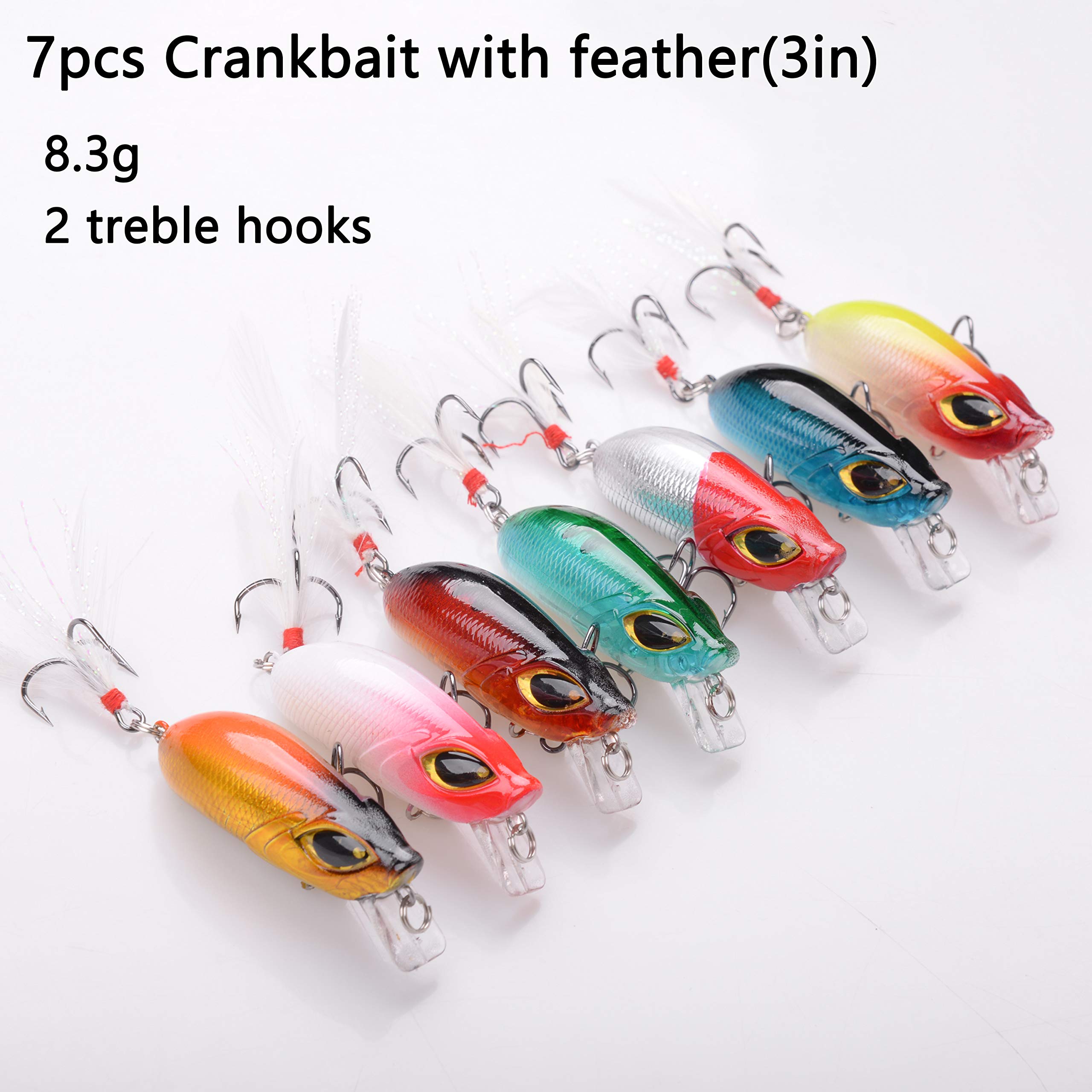 Amazon.co.jp: ミノー クランクベイト ポッパー バス フィッシング