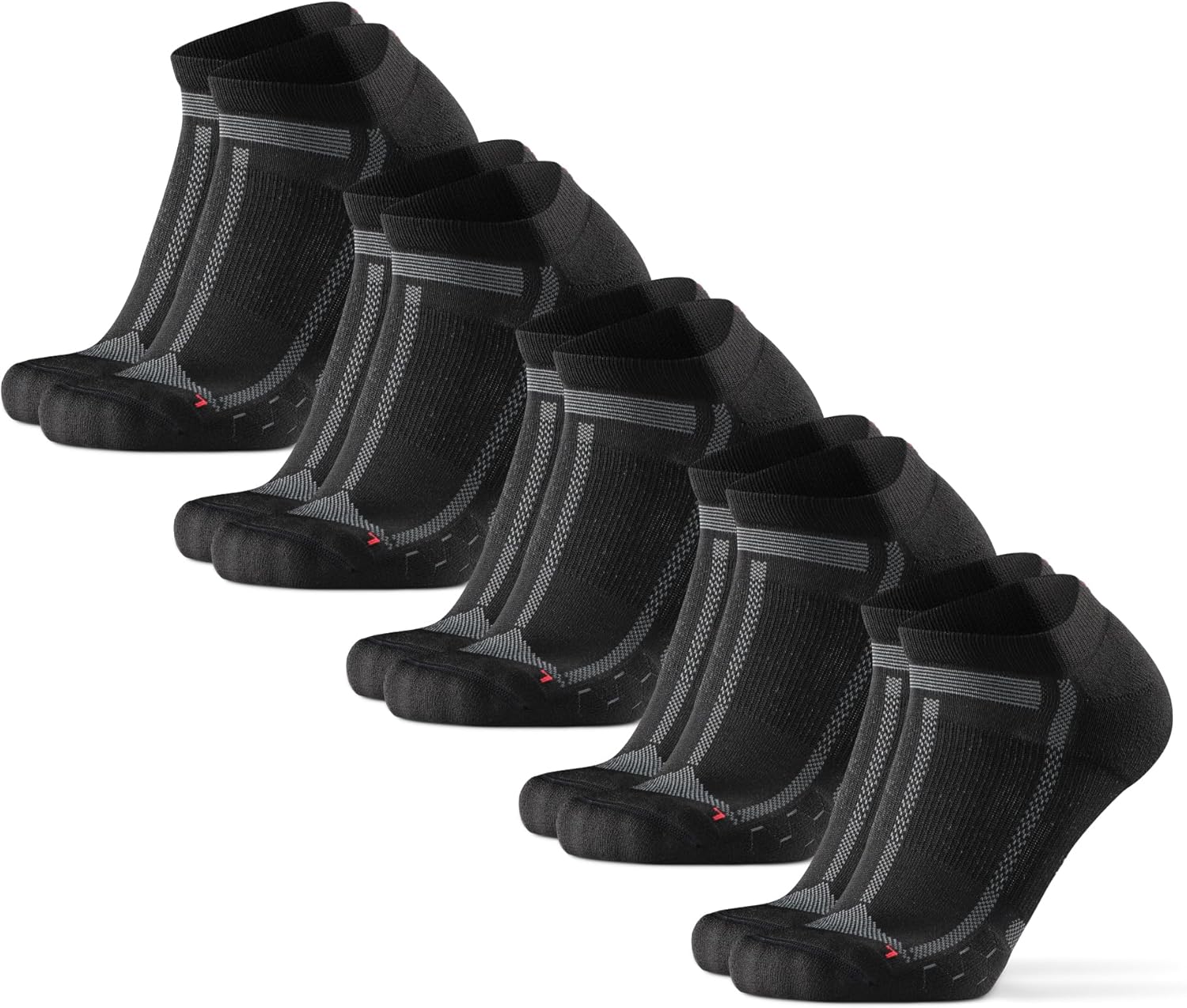 DANISH ENDURANCE Ultra-Comfort Ankle Running Socks, Performance Socks, Men & Women - 3 or 5 Pack