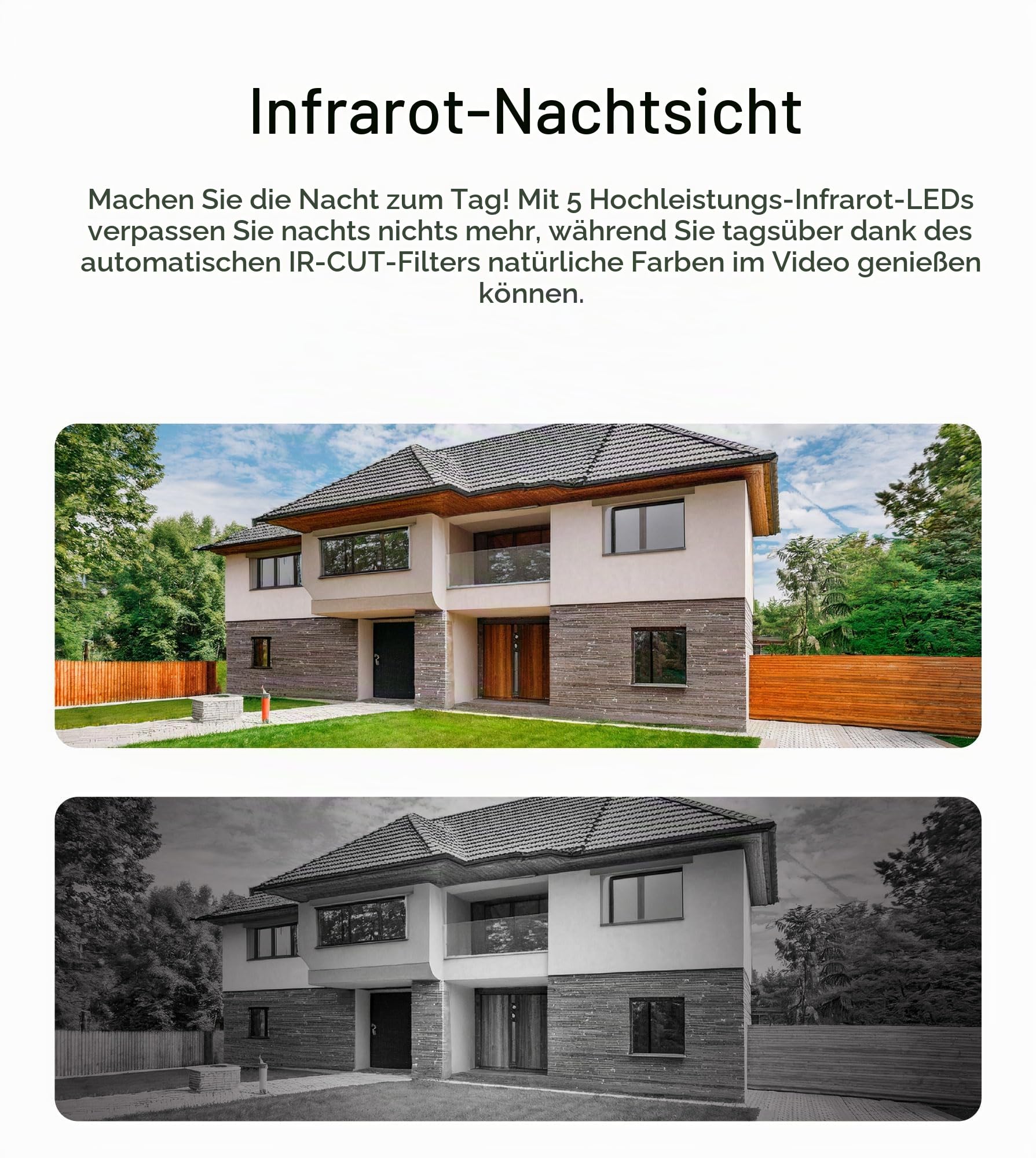 INSTAR IN-9808 4K Überwachungskamera Außen weiß, LAN/WLAN/PoE, HomeKit Secure Video, AI-Personenerkennung, IR-Nachtsicht, Mikrofon, Audio, PIR, RTSP, WPA3, MQTT, NDAA/TAA