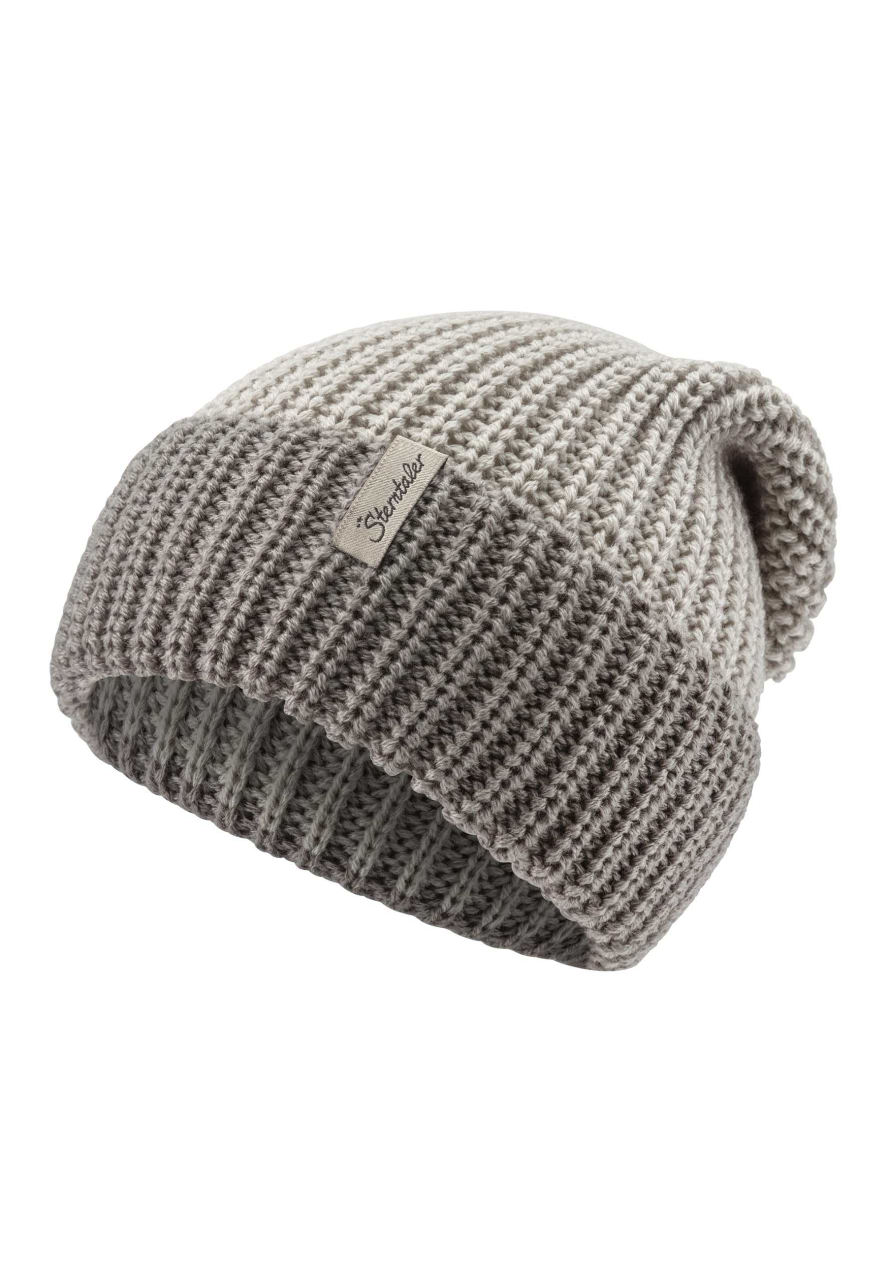 Sterntaler Baby Strickmütze Umschlag Beanie Hat, Silver Melange, 45