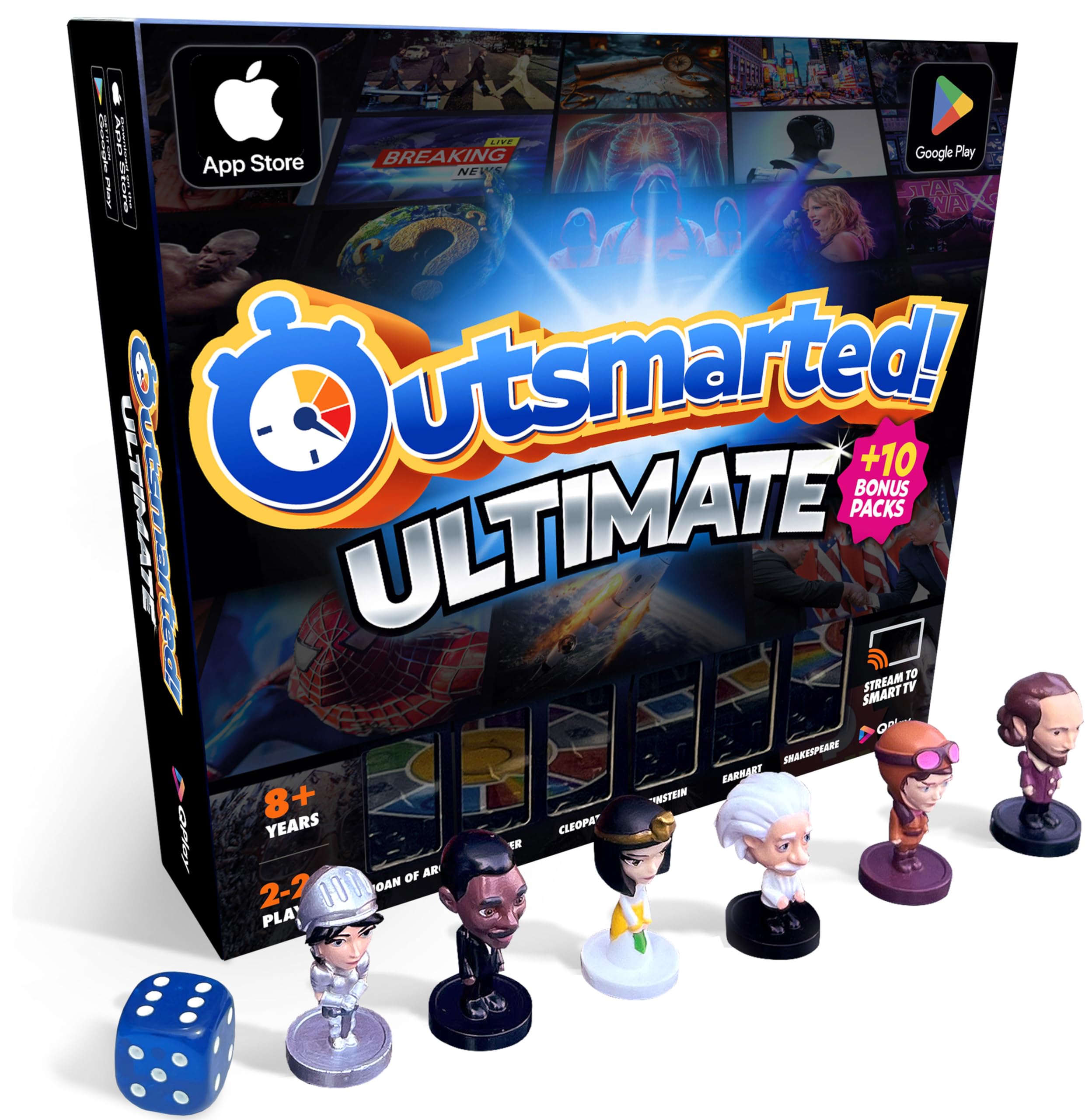 Outsmarted Ultimate Edition - 10 Exciting Bonus Categories | Kids, Teens & Adults | Next-Level Game Night for Family & Friends | 2–24 Players | Age 8+
