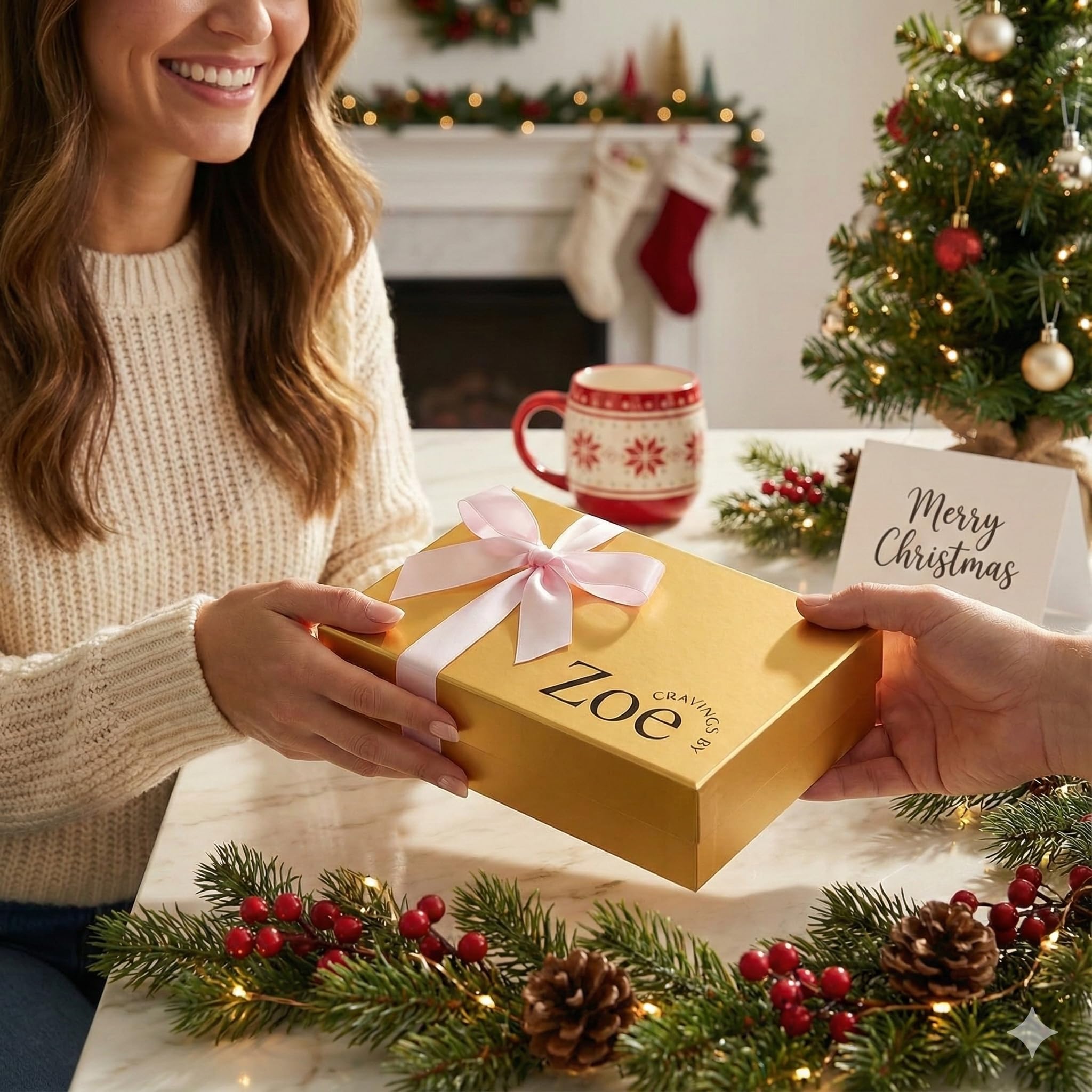 CRAVINGS BY ZOE Mothers Day Chocolate Covered Cookies Gift Basket | 12 Count | Kosher Milk & Dark Belgian Chocolate Gourmet Food Gift Box | Birthday, Thank You, Candy Gifting Men Women Him Her Mom