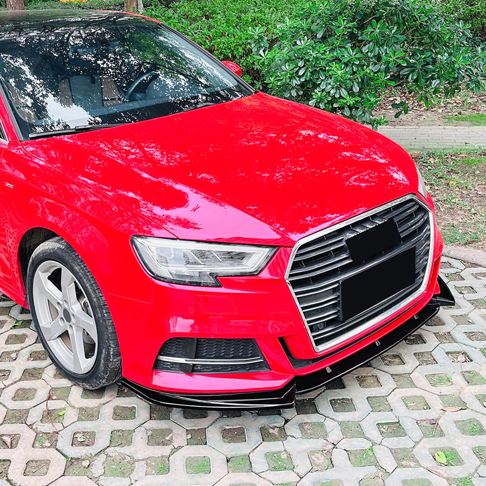Przedni spojler samochodowy z dzielnikiem wargi do Audi A3 S3 8V Sline 2017-2020