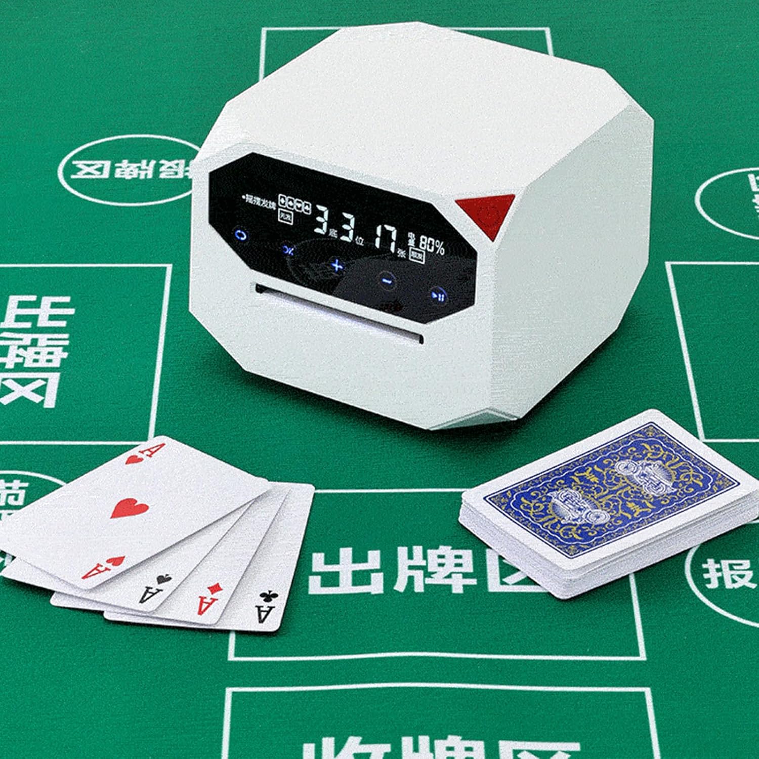 プログラム可能なカードディーラーShufflersマルチプレイヤーブリッジゲーム用の充電式自動カードディーラー Shufflers 360 Card  Gamesの回転充電カードディーラーホームパーティー自動カードShufflers プログラム可能