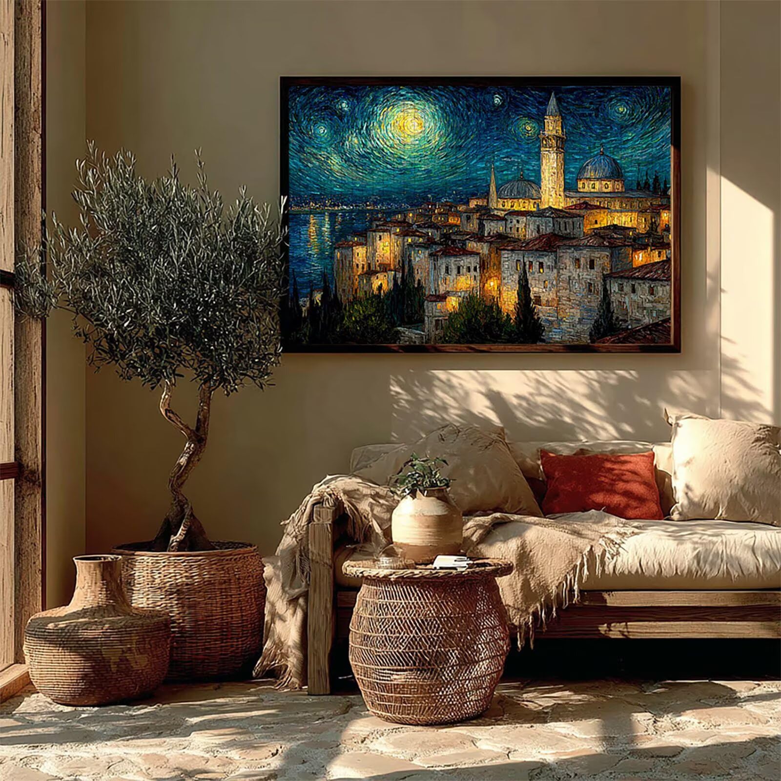 Starry Sky Puzzle Drewno, Nocny widok Puzzle 5000 elementów Dorośli z pudełkiem 156 x 105 cm, rodzinny wypoczynek, wysokiej jakości gry logiczne, odpowiednie dla większości ludzi, prezenty, P-1557