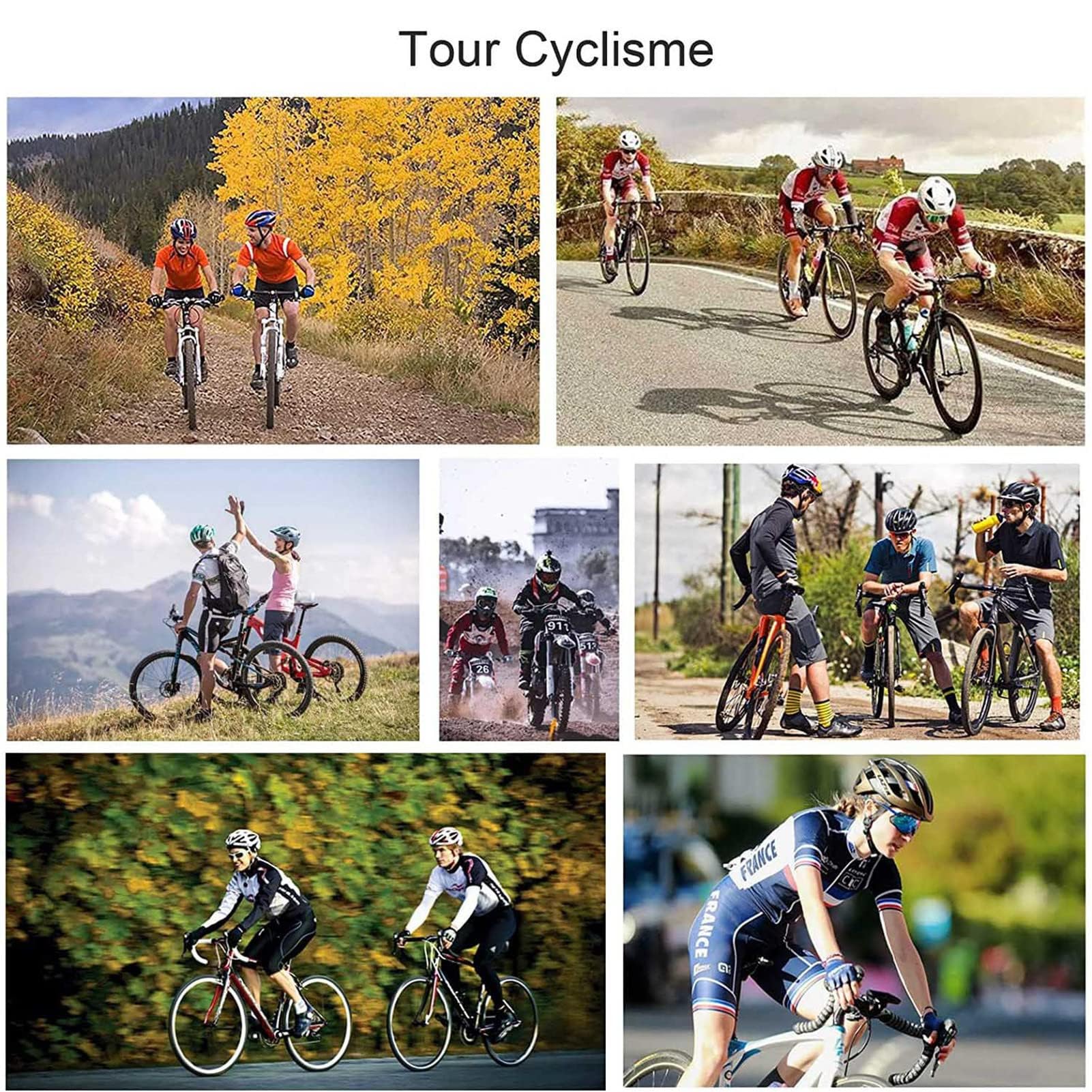 Vêtements Cyclisme Pro Homme Tenue Cycliste Manche Courte, Été Jerseys VTT et Cuissard à Bretelle avec 9D Gel Coussin Vêtement Cycliste et Combinaison de Vélo