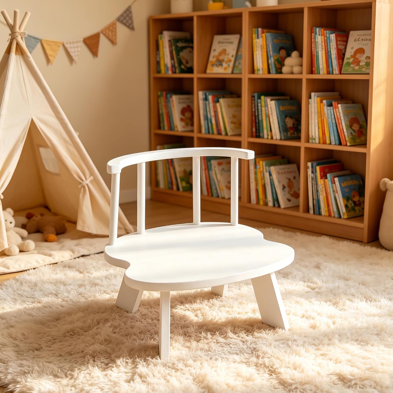 Newborn Photography Chair Prop Wooden Baby Photo Chair Mini Toddler Seat for Photoshoot Infant Studio Props for Newborn & Baby Pictures