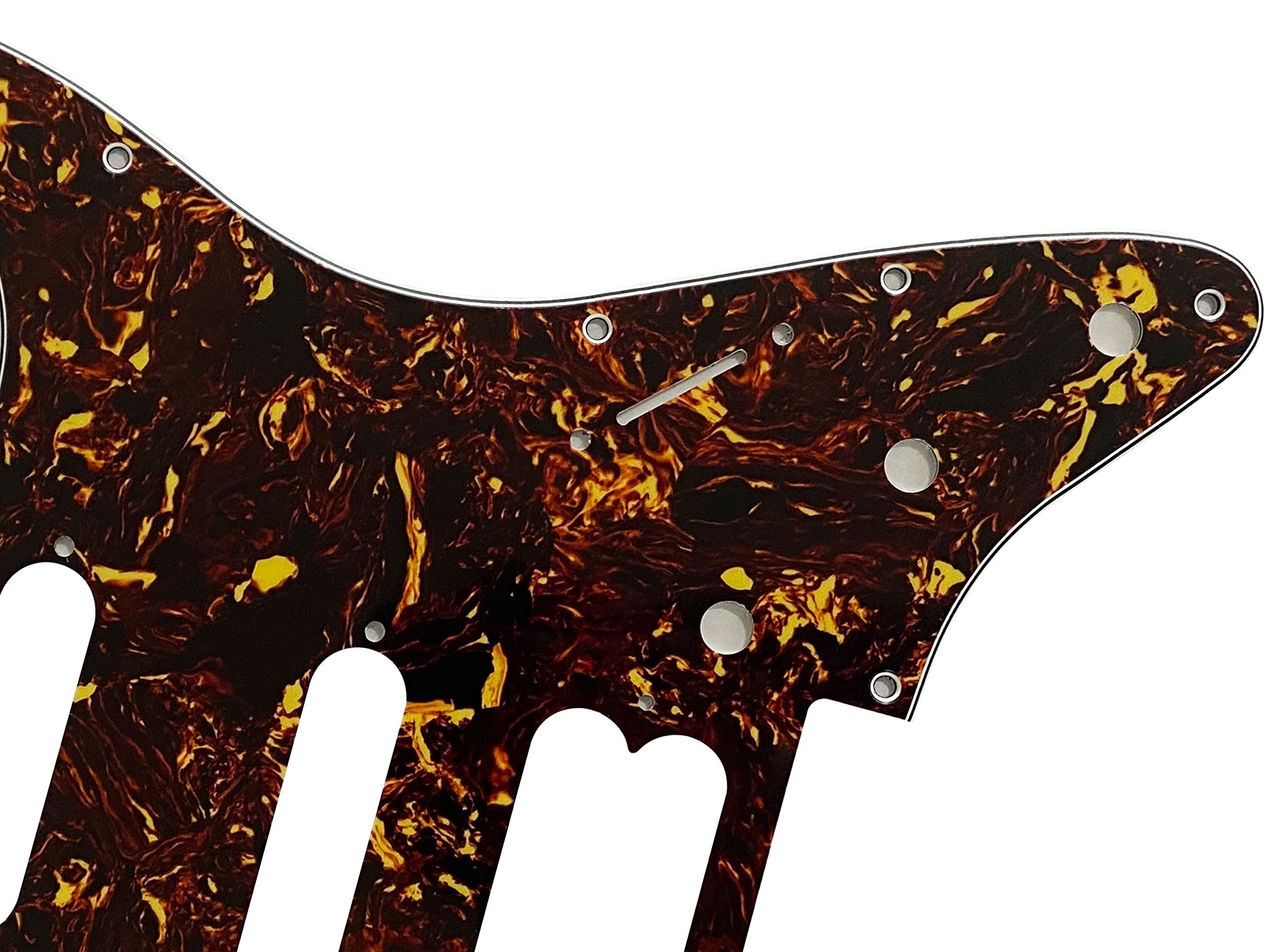 Battipenna Per Chitarra Elettrica Fender HHH Strat | 4 Strati Marrone Tartaruga | PVC