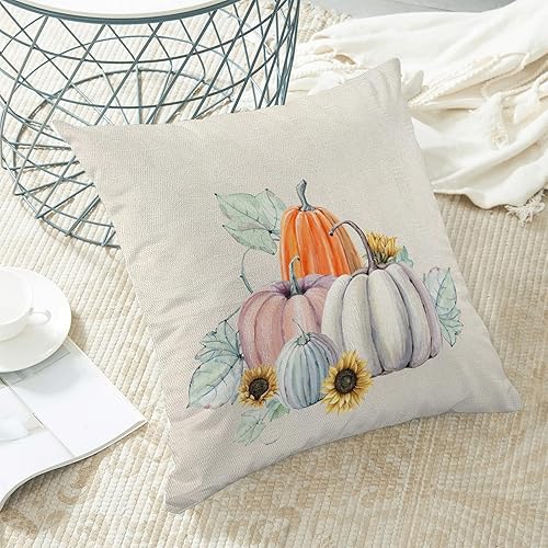 Miniatura 5 de Fundas de almohada de otoño de 18 x 18 pulgadas, juego de 2 fundas de almohada negras de otoño con hojas de arce, decoración al aire libre,