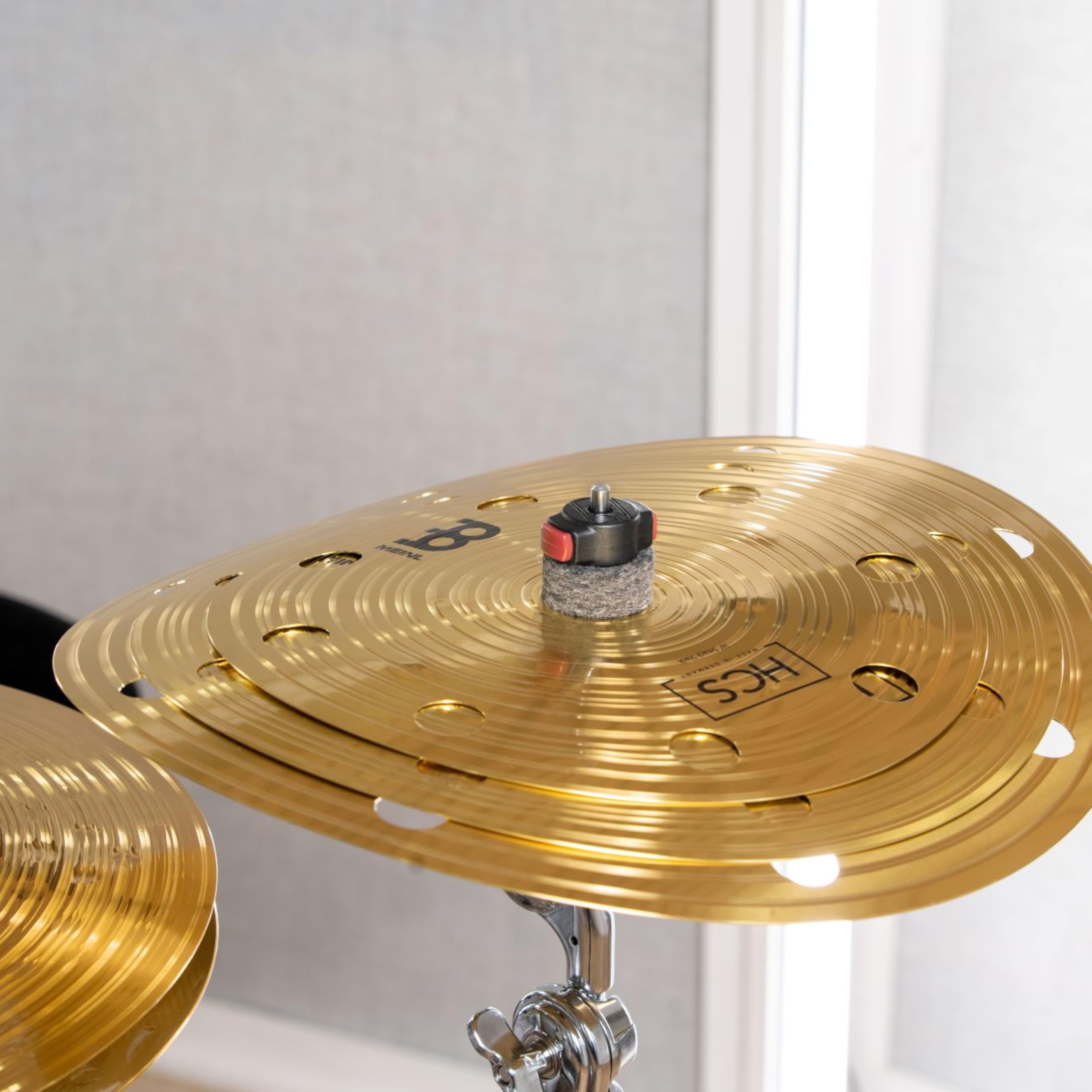 Meinl Cymbals HCS Smack Stack 10/12/14 Zoll (Video) Schlagzeug Becken (35,56cm) Messing, Traditionelles Finish (HCS024SM)