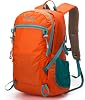 Lightweight Hiking Backpack, 30L Women/Men Waterproof Travel Rucksack Bag with Rain Cover, Outdoor Small Foldable Daypack for Student, Fit for 15.6 inch Laptop (Orange, 30l)
