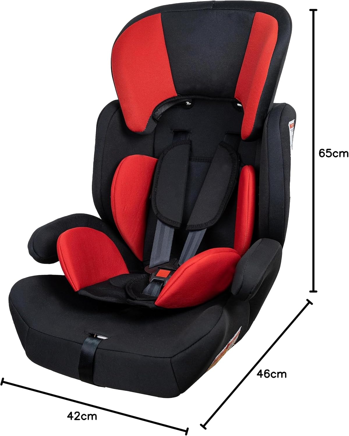 Cadeira Infantil para Carro 9 e 36kg Styll Baby Preto e Vermelho