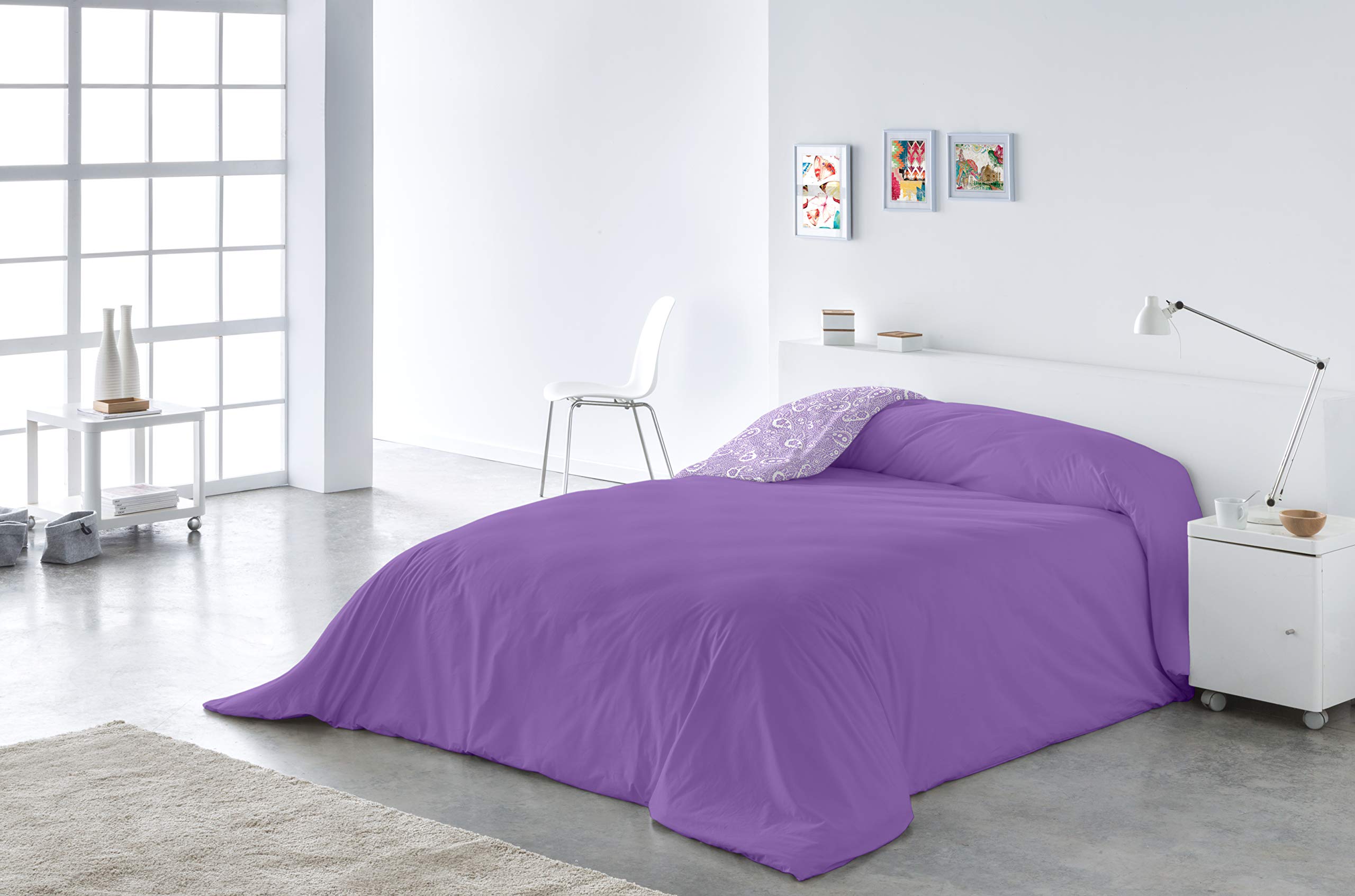 Lucena Cantos - Funda Nórdica Estampada - (260 x 270, Arya Malva)