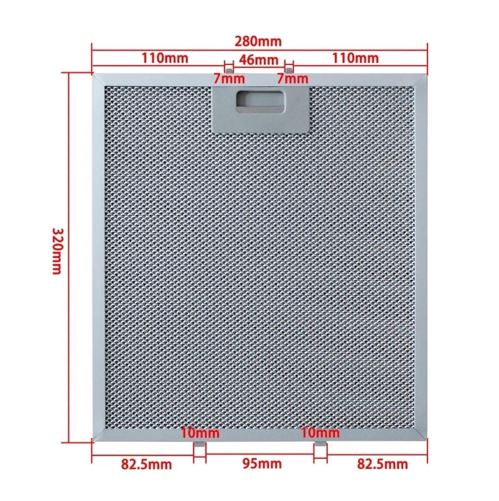 Filtro Cappa Aspirante, Compatibile For Teka, Ds60 De60 280X320 Mm