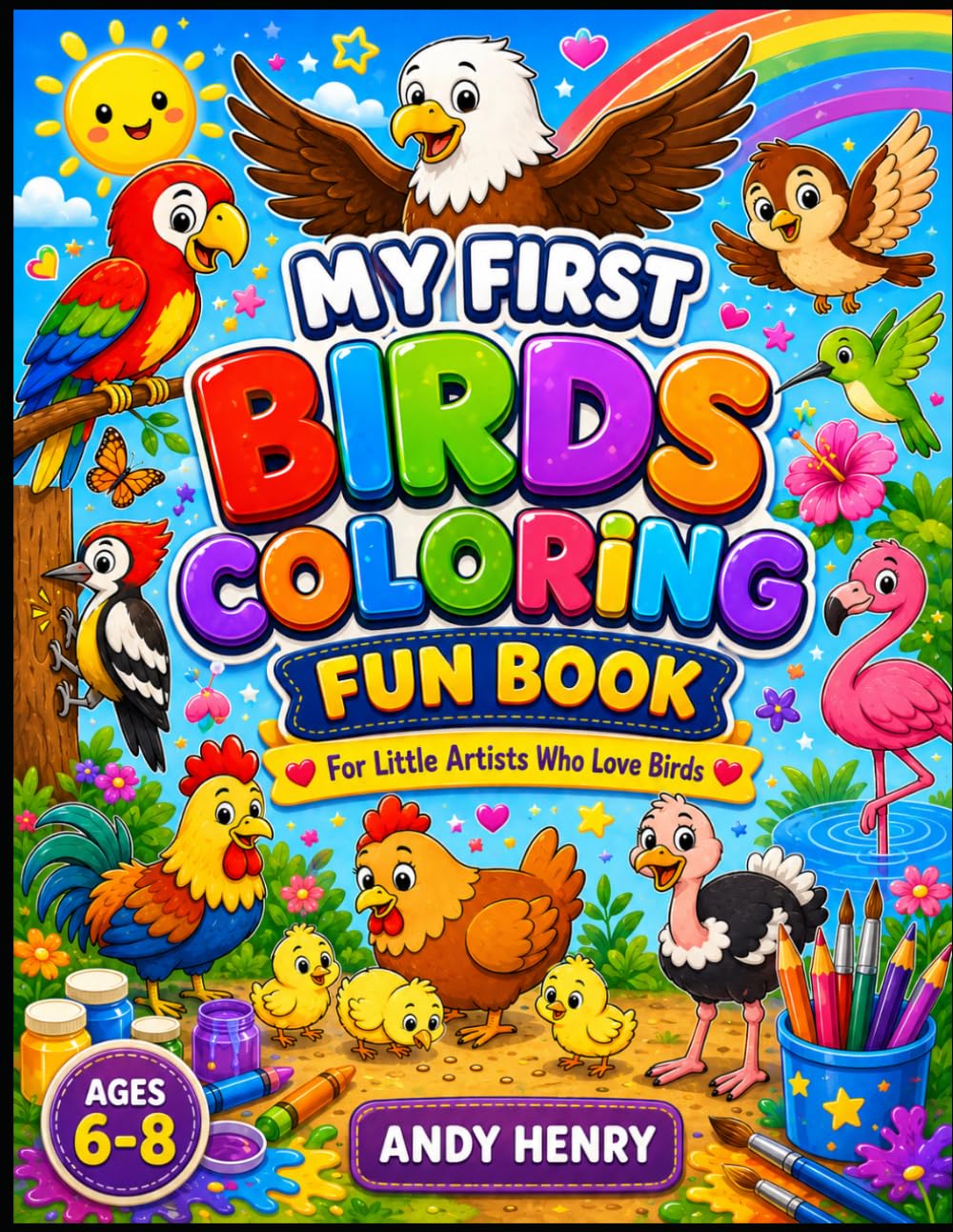 My First Birdies Coloring Fun Book: For Little Artists Who Love Birds