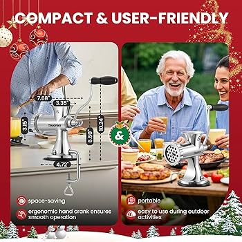 Amazon | Huanyu 手動式ミンサー ミートチョッパー ミートグラインダー Amazon | Huanyu 手動式ミンサー ミートチョッパー ミートグラインダー