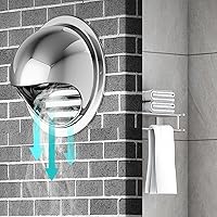 Vista 1 de Tapa de chimenea de acero inoxidable 304, cubierta de salida de ventilación de pared redonda, cubierta de salida de ventilación de baño, cubierta